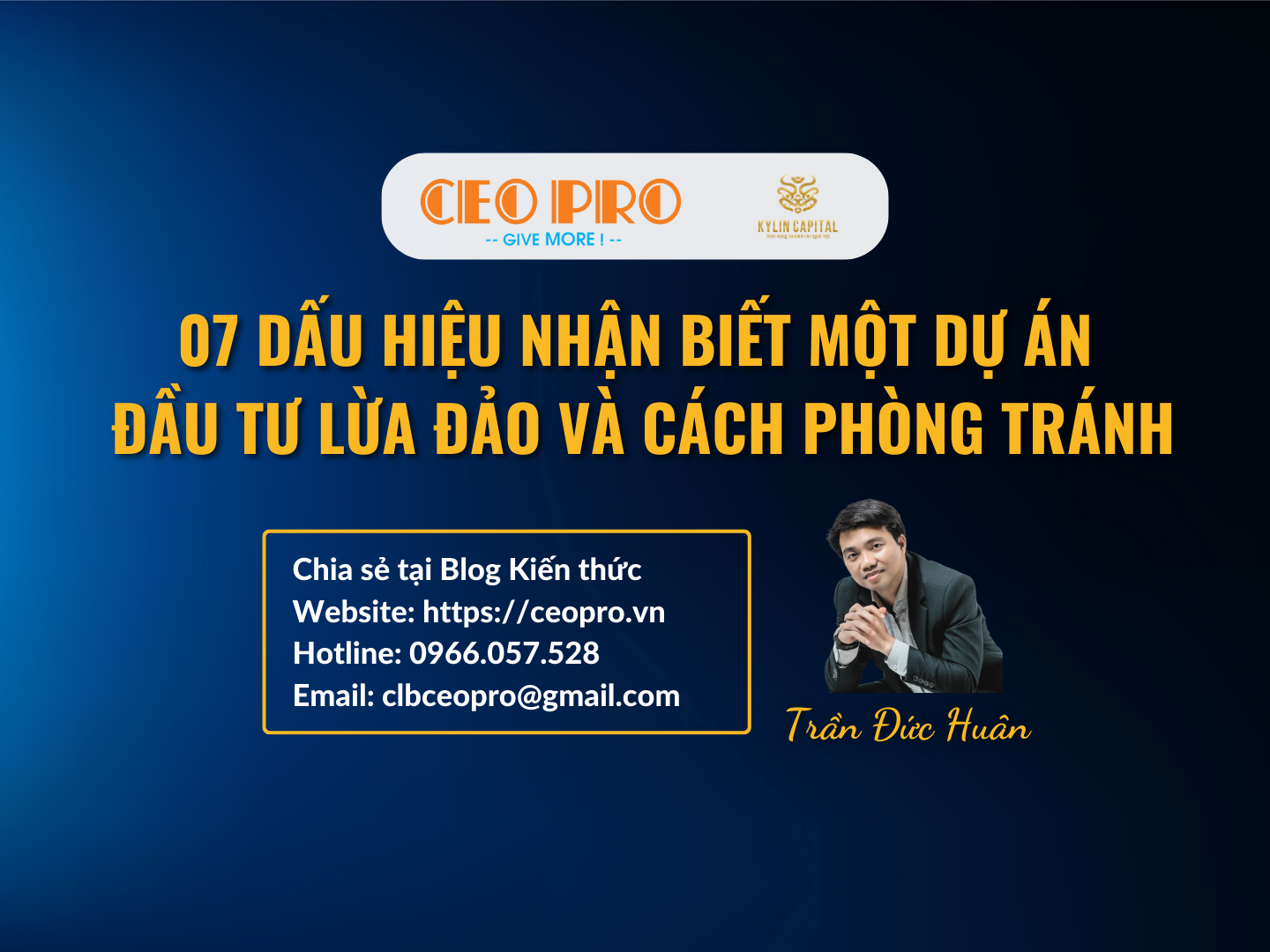 07 dấu hiệu nhận biết một dự án đầu tư lừa đảo và cách phòng tránh