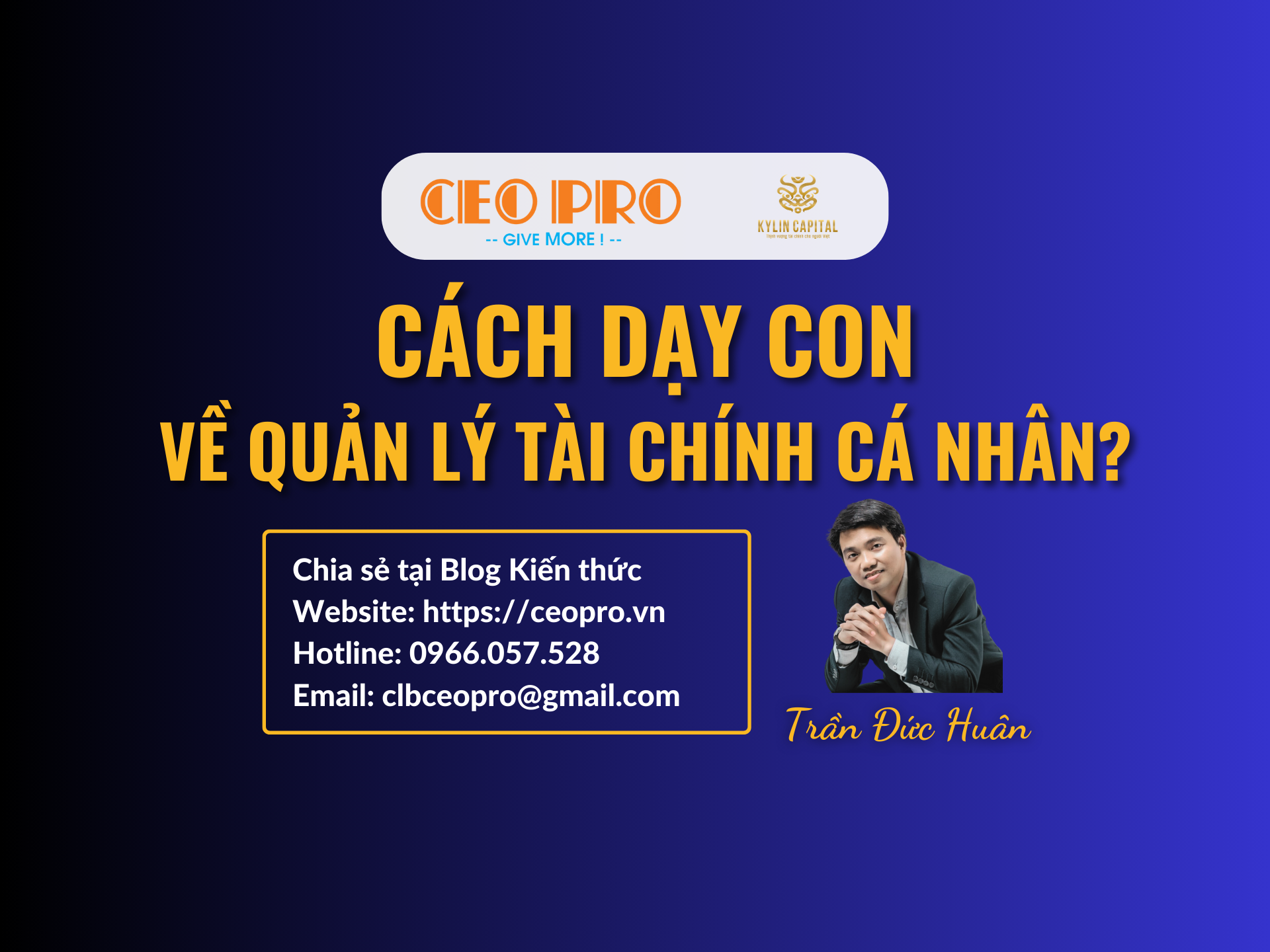 Cách dạy con về Quản lý tài chính cá nhân?