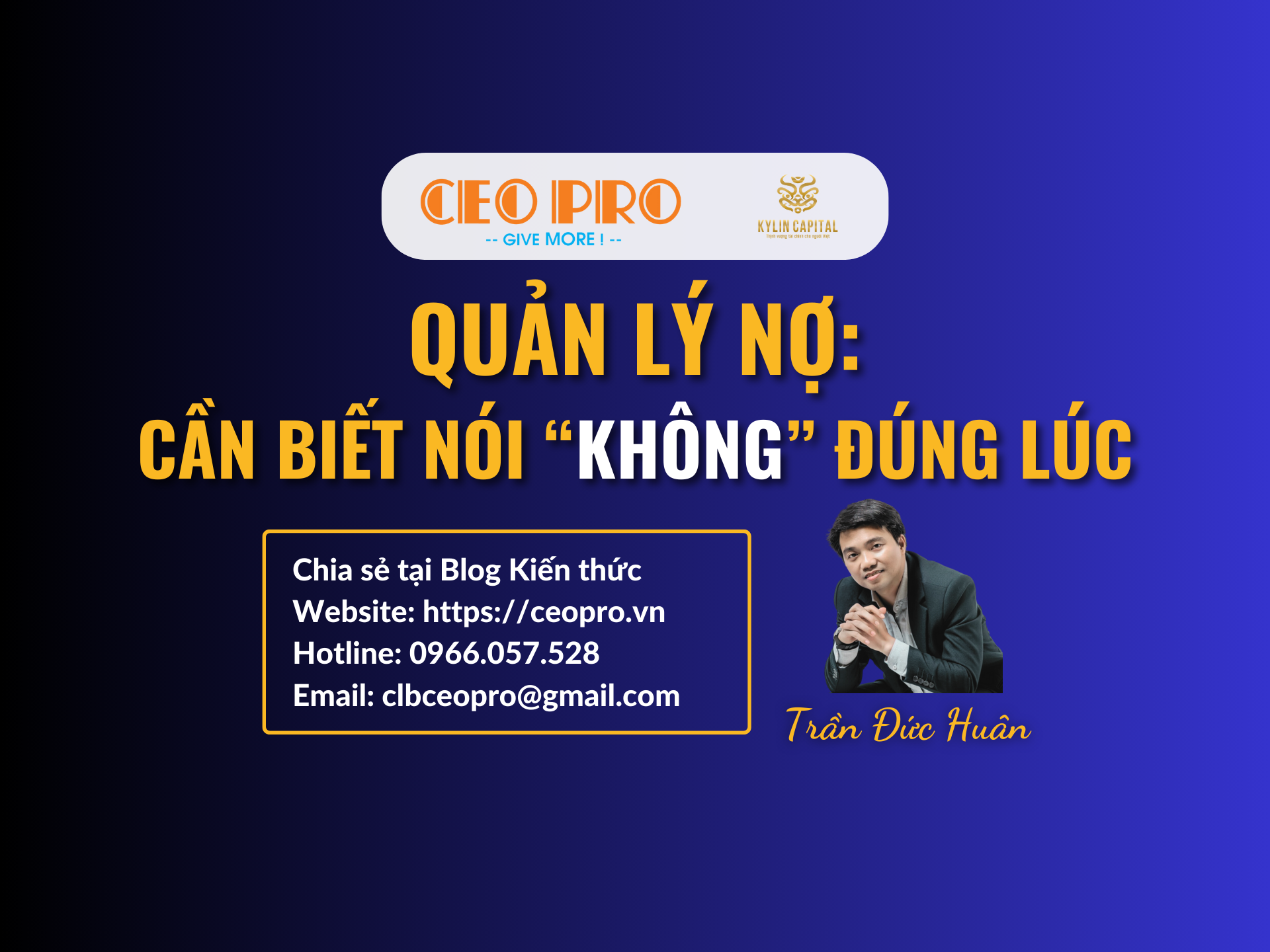Quản lý nợ: Cần biết nói "Không" đúng lúc
